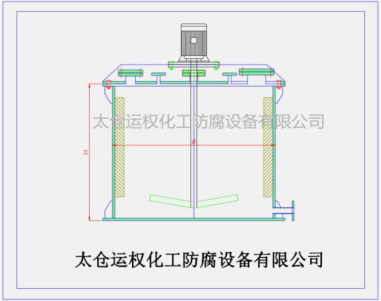 聚丙烯反應釜 攪拌罐設備